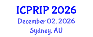 International Conference on Pattern Recognition and Image Processing (ICPRIP) December 02, 2026 - Sydney, Australia International Conference on Pattern Recognition and Image Processing (ICPRIP) December 02, 2026 - Sydney, Australia