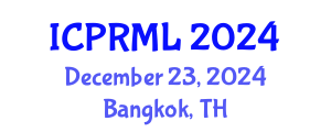 International Conference on Pattern Recognition and Machine Learning (ICPRML) December 23, 2024 - Bangkok, Thailand