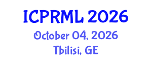 International Conference on Pattern Recognition and Machine Learning (ICPRML) October 04, 2026 - Tbilisi, Georgia