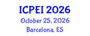 International Conference on Pavement Engineering and Infrastructure (ICPEI) October 25, 2026 - Barcelona, Spain