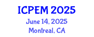 International Conference on Pavement Engineering and Materials (ICPEM) June 14, 2025 - Montreal, Canada