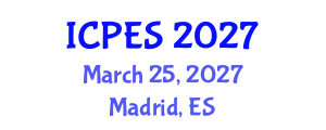 International Conference on Pavement Engineering and Science (ICPES) March 25, 2027 - Madrid, Spain International Conference on Pavement Engineering and Science (ICPES) March 25, 2027 - Madrid, Spain