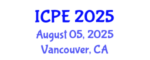 International Conference on Pavement Engineering (ICPE) August 05, 2025 - Vancouver, Canada