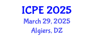 International Conference on Pavement Engineering (ICPE) March 29, 2025 - Algiers, Algeria