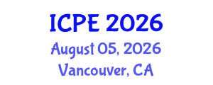 International Conference on Pavement Engineering (ICPE) August 05, 2026 - Vancouver, Canada