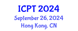 International Conference on Pavement Technologies (ICPT) September 26, 2024 - Hong Kong, China