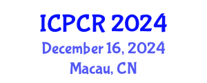 International Conference on Peace and Conflict Resolution (ICPCR) December 16, 2024 - Macau, China