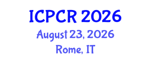 International Conference on Peace and Conflict Resolution (ICPCR) August 23, 2026 - Rome, Italy