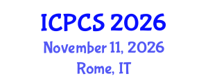 International Conference on Peace and Conflict Studies (ICPCS) November 11, 2026 - Rome, Italy