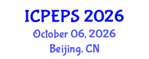 International Conference on Peace Education and Peace Studies (ICPEPS) October 06, 2026 - Beijing, China