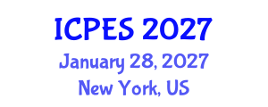International Conference on Pedagogy and Educational Sciences (ICPES) January 28, 2027 - New York, United States International Conference on Pedagogy and Educational Sciences (ICPES) January 28, 2027 - New York, United States