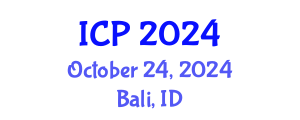 International Conference on Pediatrics (ICP) October 24, 2024 - Bali, Indonesia