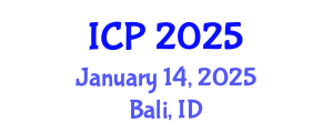 International Conference on Pediatrics (ICP) January 14, 2025 - Bali, Indonesia