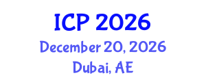 International Conference on Pediatrics (ICP) December 20, 2026 - Dubai, United Arab Emirates International Conference on Pediatrics (ICP) December 20, 2026 - Dubai, United Arab Emirates