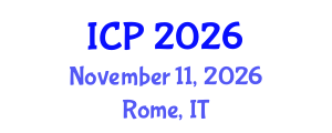 International Conference on Pediatrics (ICP) November 11, 2026 - Rome, Italy International Conference on Pediatrics (ICP) November 11, 2026 - Rome, Italy