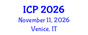 International Conference on Pediatrics (ICP) November 11, 2026 - Venice, Italy International Conference on Pediatrics (ICP) November 11, 2026 - Venice, Italy