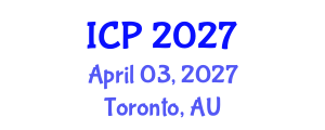 International Conference on Pediatrics (ICP) April 03, 2027 - Toronto, Australia International Conference on Pediatrics (ICP) April 03, 2027 - Toronto, Australia