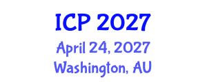 International Conference on Pediatrics (ICP) April 24, 2027 - Washington, Australia