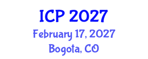 International Conference on Pediatrics (ICP) February 17, 2027 - Bogota, Colombia International Conference on Pediatrics (ICP) February 17, 2027 - Bogota, Colombia