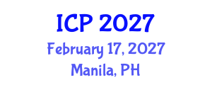 International Conference on Pediatrics (ICP) February 17, 2027 - Manila, Philippines International Conference on Pediatrics (ICP) February 17, 2027 - Manila, Philippines