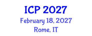 International Conference on Pediatrics (ICP) February 18, 2027 - Rome, Italy International Conference on Pediatrics (ICP) February 18, 2027 - Rome, Italy