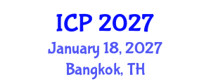 International Conference on Pediatrics (ICP) January 18, 2027 - Bangkok, Thailand International Conference on Pediatrics (ICP) January 18, 2027 - Bangkok, Thailand