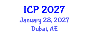 International Conference on Pediatrics (ICP) January 28, 2027 - Dubai, United Arab Emirates International Conference on Pediatrics (ICP) January 28, 2027 - Dubai, United Arab Emirates