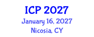 International Conference on Pediatrics (ICP) January 16, 2027 - Nicosia, Cyprus International Conference on Pediatrics (ICP) January 16, 2027 - Nicosia, Cyprus