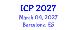 International Conference on Pediatrics (ICP) March 04, 2027 - Barcelona, Spain International Conference on Pediatrics (ICP) March 04, 2027 - Barcelona, Spain