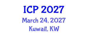 International Conference on Pediatrics (ICP) March 24, 2027 - Kuwait, Kuwait International Conference on Pediatrics (ICP) March 24, 2027 - Kuwait, Kuwait