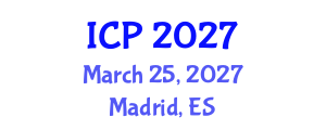 International Conference on Pediatrics (ICP) March 25, 2027 - Madrid, Spain International Conference on Pediatrics (ICP) March 25, 2027 - Madrid, Spain