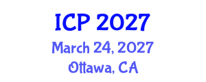 International Conference on Pediatrics (ICP) March 24, 2027 - Ottawa, Canada