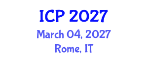 International Conference on Pediatrics (ICP) March 04, 2027 - Rome, Italy International Conference on Pediatrics (ICP) March 04, 2027 - Rome, Italy
