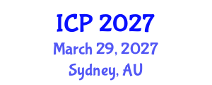 International Conference on Pediatrics (ICP) March 29, 2027 - Sydney, Australia International Conference on Pediatrics (ICP) March 29, 2027 - Sydney, Australia