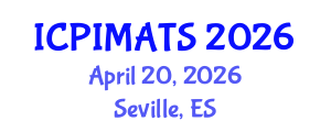 International Conference on Pediatrics, Internal Medicine and Advanced Treatment Strategies (ICPIMATS) April 20, 2026 - Seville, Spain International Conference on Pediatrics, Internal Medicine and Advanced Treatment Strategies (ICPIMATS) April 20, 2026 - Seville, Spain