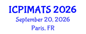 International Conference on Pediatrics, Internal Medicine and Advanced Treatment Strategies (ICPIMATS) September 20, 2026 - Paris, France