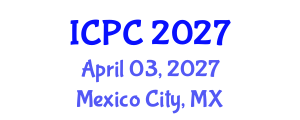 International Conference on Pesticide Chemistry (ICPC) April 03, 2027 - Mexico City, Mexico International Conference on Pesticide Chemistry (ICPC) April 03, 2027 - Mexico City, Mexico
