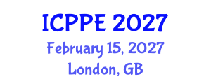 International Conference on Petroleum and Petrochemical Engineering (ICPPE) February 15, 2027 - London, United Kingdom International Conference on Petroleum and Petrochemical Engineering (ICPPE) February 15, 2027 - London, United Kingdom