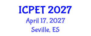 International Conference on Petroleum Engineering and Technology (ICPET) April 17, 2027 - Seville, Spain International Conference on Petroleum Engineering and Technology (ICPET) April 17, 2027 - Seville, Spain