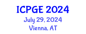International Conference on Petroleum Geochemistry and Exploration (ICPGE) July 29, 2024 - Vienna, Austria