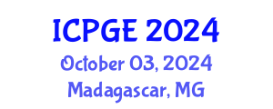 International Conference on Petroleum Geochemistry and Exploration (ICPGE) October 03, 2024 - Madagascar, Madagascar