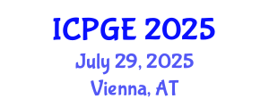International Conference on Petroleum Geochemistry and Exploration (ICPGE) July 29, 2025 - Vienna, Austria