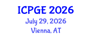 International Conference on Petroleum Geochemistry and Exploration (ICPGE) July 29, 2026 - Vienna, Austria