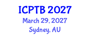International Conference on Phage Therapy and Bacteriophages (ICPTB) March 29, 2027 - Sydney, Australia International Conference on Phage Therapy and Bacteriophages (ICPTB) March 29, 2027 - Sydney, Australia