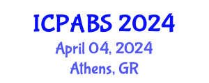 International Conference on Pharmaceutical and Biomedical Sciences (ICPABS) April 04, 2024 - Athens, Greece