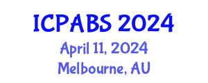 International Conference on Pharmaceutical and Biomedical Sciences (ICPABS) April 11, 2024 - Melbourne, Australia