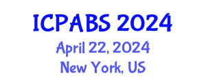 International Conference on Pharmaceutical and Biomedical Sciences (ICPABS) April 22, 2024 - New York, United States