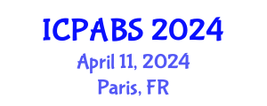 International Conference on Pharmaceutical and Biomedical Sciences (ICPABS) April 11, 2024 - Paris, France