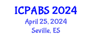 International Conference on Pharmaceutical and Biomedical Sciences (ICPABS) April 25, 2024 - Seville, Spain