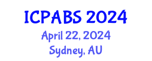 International Conference on Pharmaceutical and Biomedical Sciences (ICPABS) April 22, 2024 - Sydney, Australia